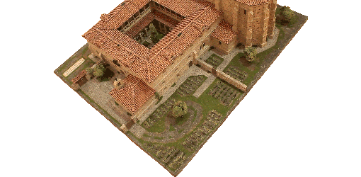 Vista aérea de la huerta