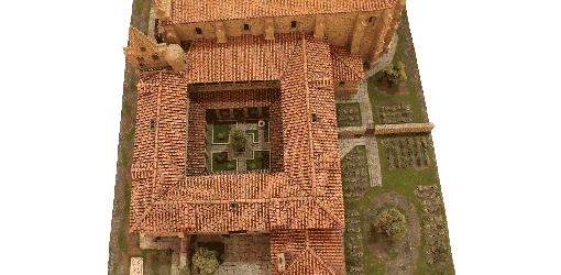 Vista cenital del claustro